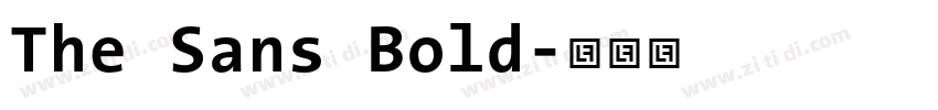 The Sans Bold字体转换 The Sans Bold字体转换